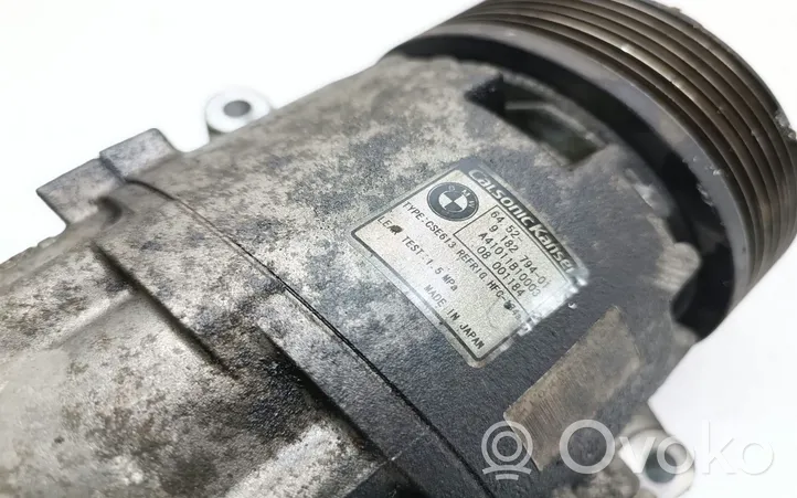 BMW 1 E82 E88 Ilmastointilaitteen kompressorin pumppu (A/C) 9182794