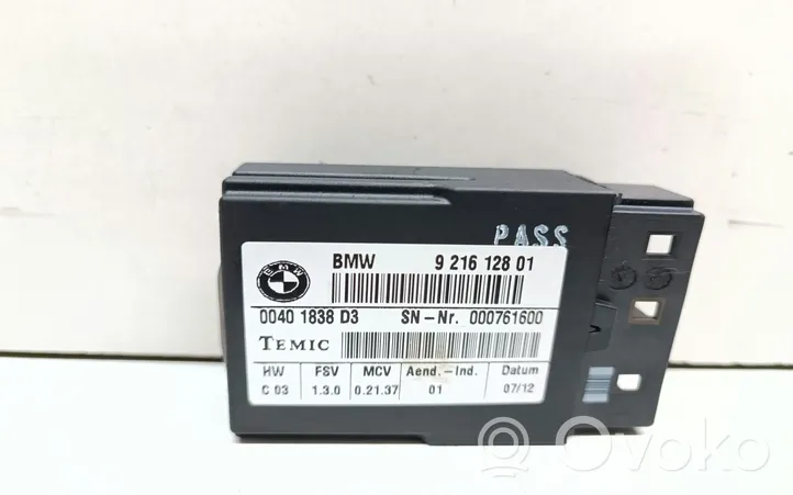 BMW 3 E92 E93 Autres unités de commande / modules 9216128