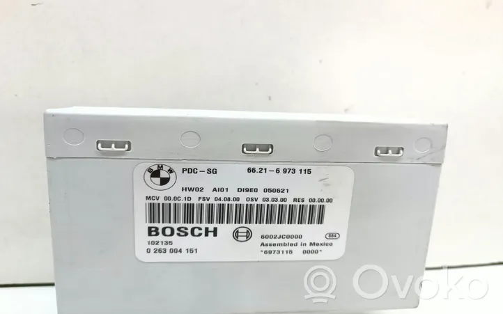 BMW 3 E90 E91 Pysäköintitutkan (PCD) ohjainlaite/moduuli 6973115
