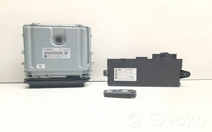 BMW 3 E90 E91 Kit centralina motore ECU e serratura 8510221