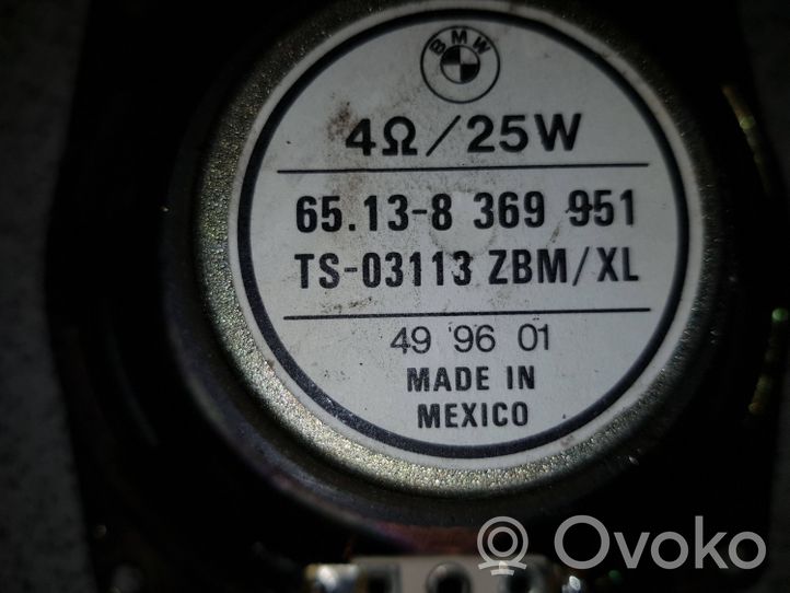 BMW 3 E36 Haut-parleur de porte avant 65138369951
