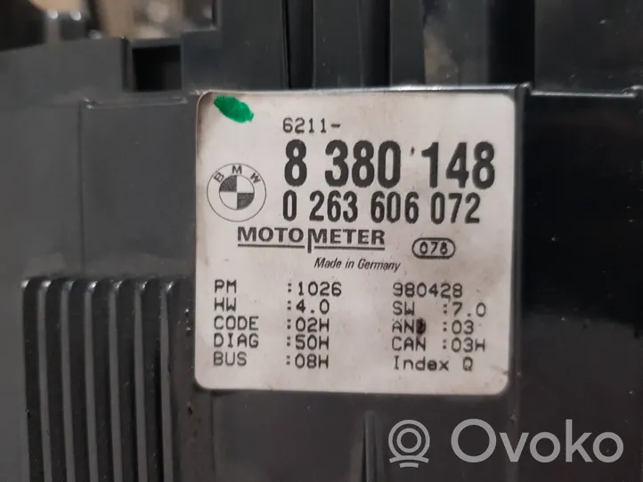 BMW 3 E46 Tachimetro (quadro strumenti) 8380148