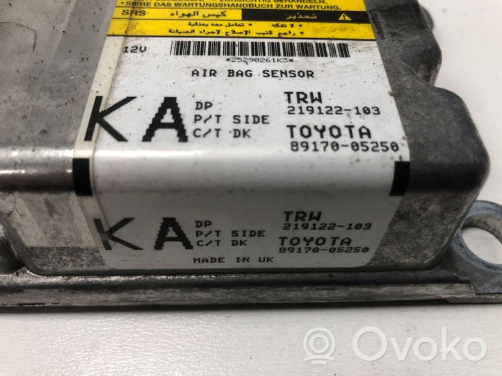 Toyota Avensis T270 Sterownik / Moduł Airbag 8917005250