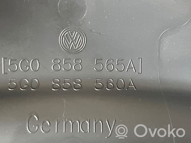 Volkswagen Golf VII Rivestimento del piantone del volante 5G0858565A