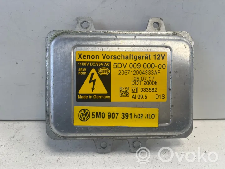 Volkswagen Touareg I Moduł poziomowanie świateł Xenon 5M0907391