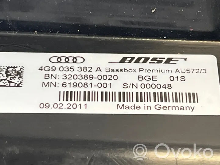 Audi A7 S7 4G Subwoofer-bassokaiutin 4G9035382A