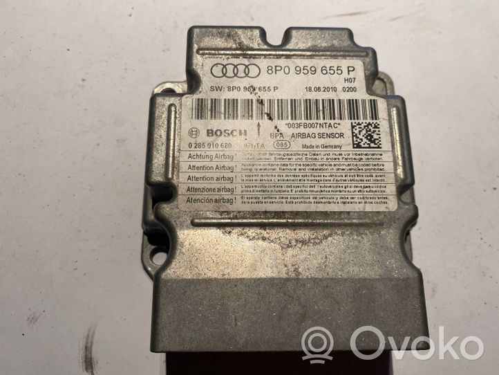 Audi A3 S3 8P Turvatyynyn ohjainlaite/moduuli 8P0959655P