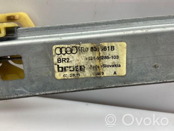 Audi Q5 SQ5 Meccanismo di sollevamento del finestrino anteriore senza motorino 8R0837461B
