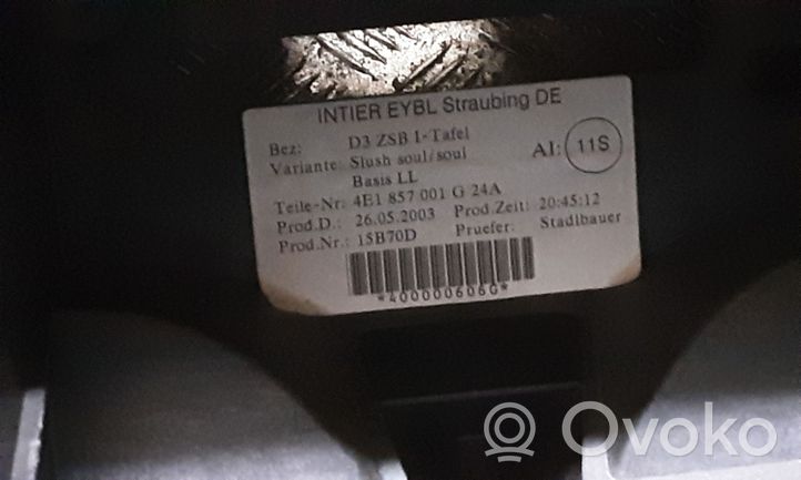 Audi A8 S8 D3 4E Deska rozdzielcza 