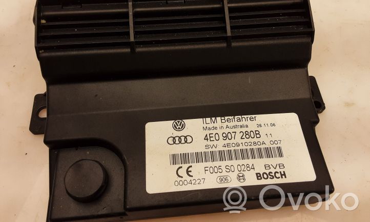 Audi A8 S8 D3 4E Unité de contrôle à bord d'alimentation 4E0907280B