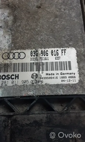 Audi A3 S3 A3 Sportback 8P Sterownik / Moduł ECU 03G906016FF