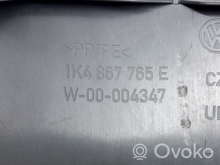 Volkswagen Golf VI Rivestimento inferiore laterale del sedile posteriore 1K4867765E