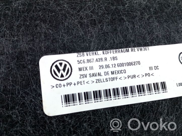 Volkswagen Jetta VI Dolny panel schowka koła zapasowego 5C6867428R