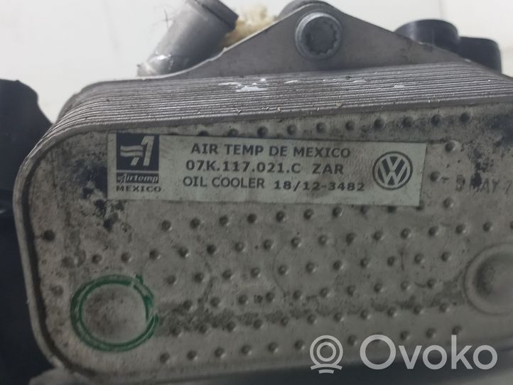 Volkswagen PASSAT B7 USA Supporto di montaggio del filtro dell’olio 07K115397E