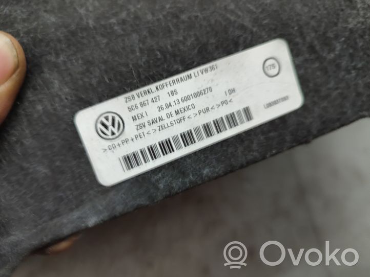 Volkswagen Jetta VI Dolny panel schowka koła zapasowego 5C6867427