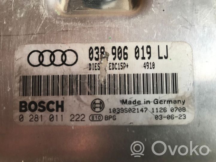 Audi A4 S4 B6 8E 8H Sterownik / Moduł ECU 038906019LJ