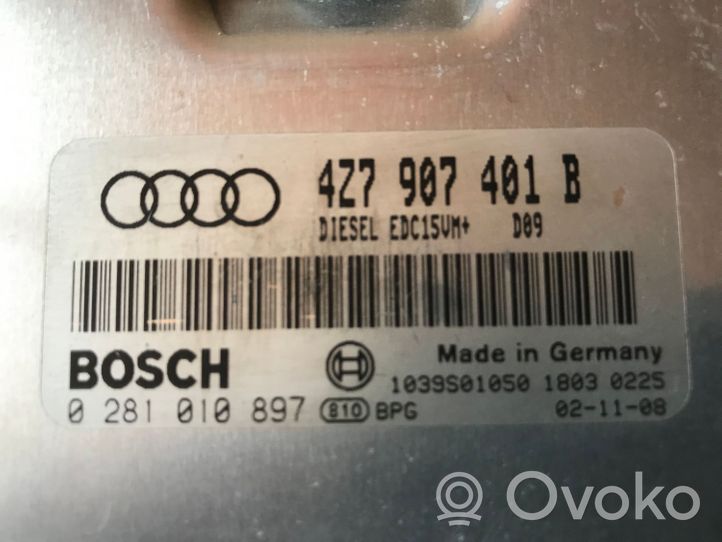 Audi A6 Allroad C5 Sterownik / Moduł ECU 4Z7907401B