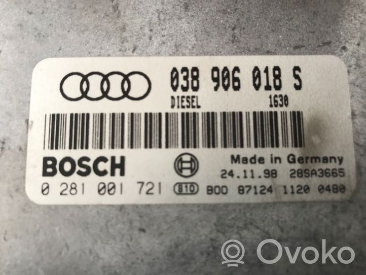 Audi A4 S4 B5 8D Motorsteuergerät/-modul 038906018S