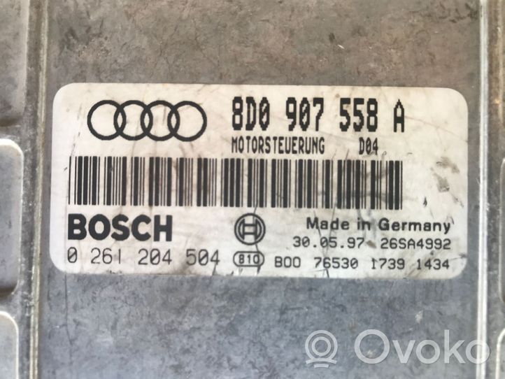 Audi A4 S4 B5 8D Sterownik / Moduł ECU 8D0907558A