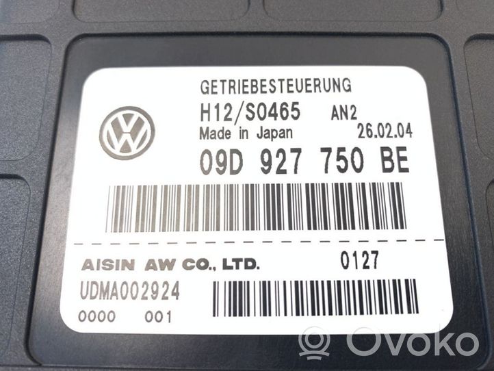 Volkswagen Touareg I Sterownik / Moduł skrzyni biegów 09D927750BE