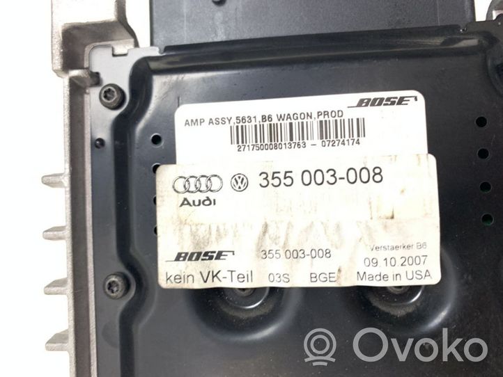 Audi A4 S4 B7 8E 8H Amplificatore 355003008