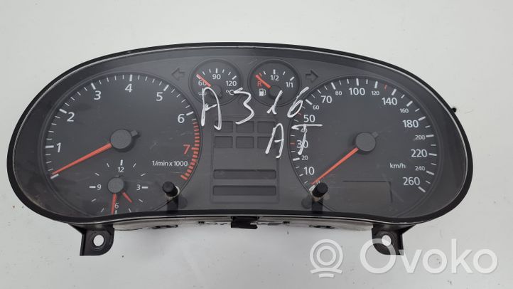 Audi A3 S3 8L Tachimetro (quadro strumenti) 8L0919860E