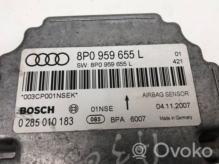 Audi A3 S3 A3 Sportback 8P Unidad de control/módulo del Airbag 8P0959655L