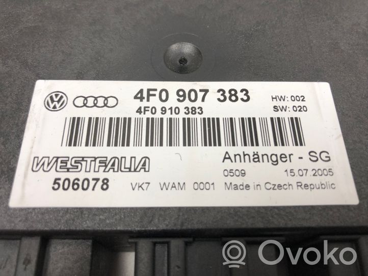 Audi A6 S6 C6 4F Module de contrôle crochet de remorque 4F0907383