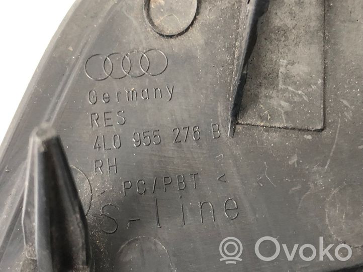 Audi Q7 4L Ajovalonpesimen pesusuuttimen kansi/suoja 4L0955276B