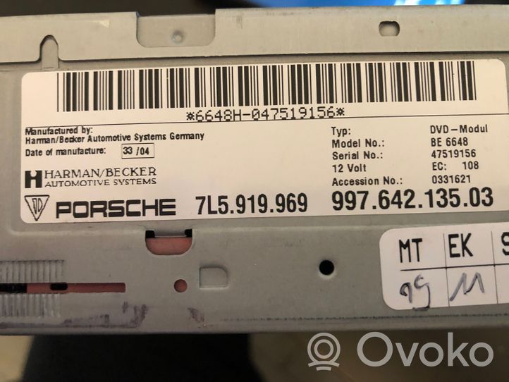 Porsche Cayenne (9PA) Unità di navigazione lettore CD/DVD 7L5919969