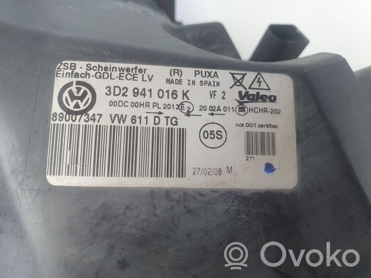 Volkswagen Phaeton Lampa przednia 3D2941016K