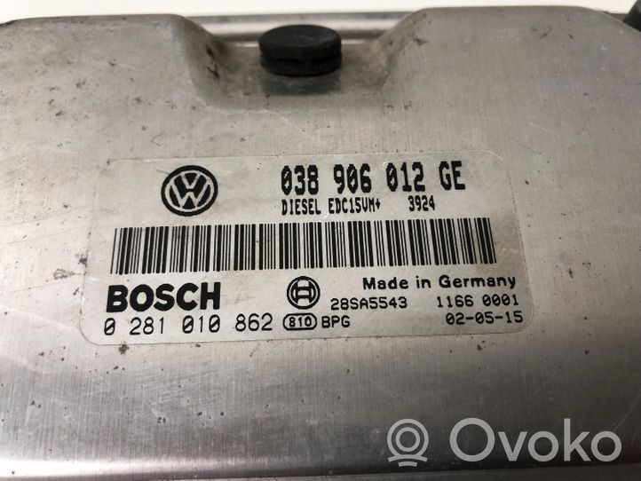 Skoda Fabia Mk1 (6Y) Sterownik / Moduł ECU 038906012GE