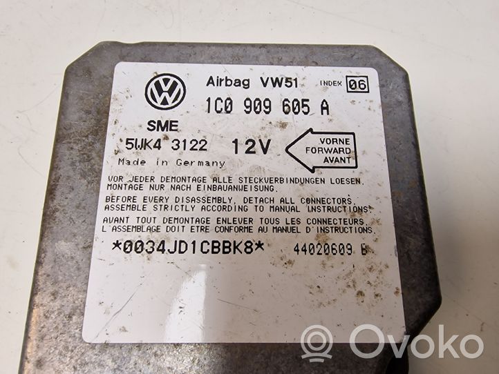 Volkswagen New Beetle Centralina/modulo airbag 1C0909605A