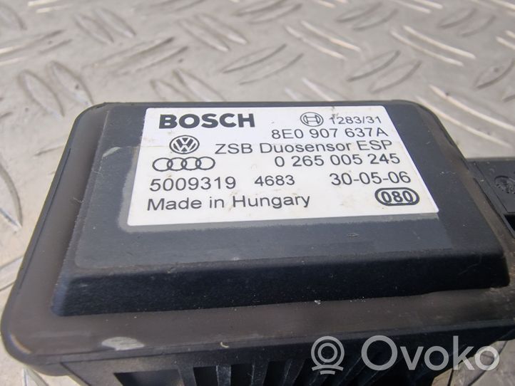 Audi A8 S8 D3 4E Sensore di imbardata accelerazione ESP 8E0907637A