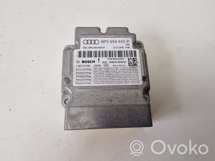 Audi A3 S3 A3 Sportback 8P Module de contrôle airbag 8P0959655P