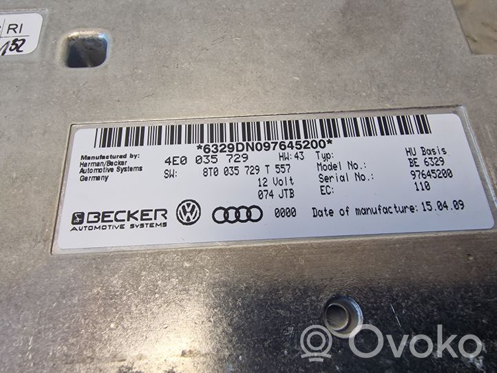 Audi A4 S4 B8 8K Multimedian ohjauslaite 4E0035729