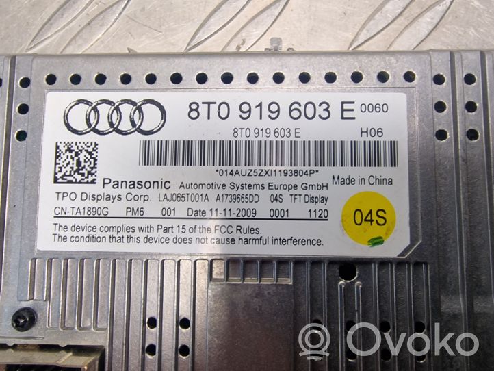 Audi A4 S4 B8 8K Écran / affichage / petit écran 8T0919603E