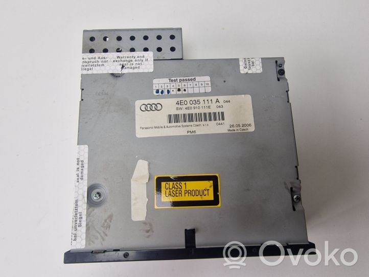 Audi A8 S8 D3 4E Changeur CD / DVD 4E0035111A