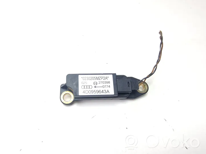 Audi A8 S8 D2 4D Airbag deployment crash/impact sensor 4D0959643A