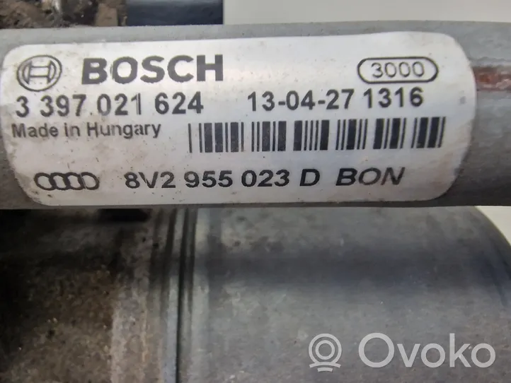 Audi A3 S3 8V Mechanizm i silniczek wycieraczek szyby przedniej / czołowej 8V2955023D