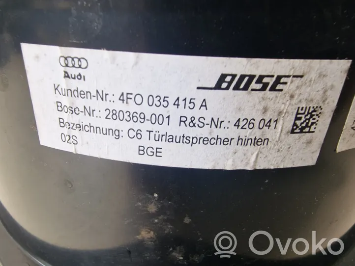 Audi A6 Allroad C6 Enceinte de porte arrière 4F0035415A