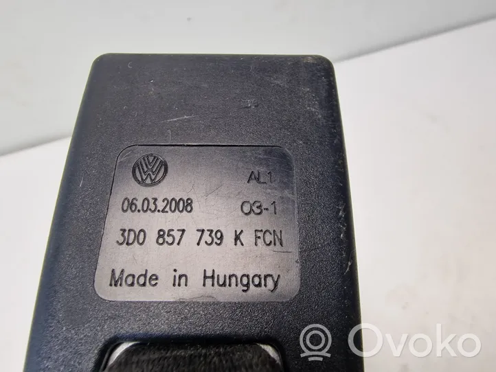 Volkswagen Phaeton Keskipaikan turvavyön solki (takaistuin) 3D0857739K