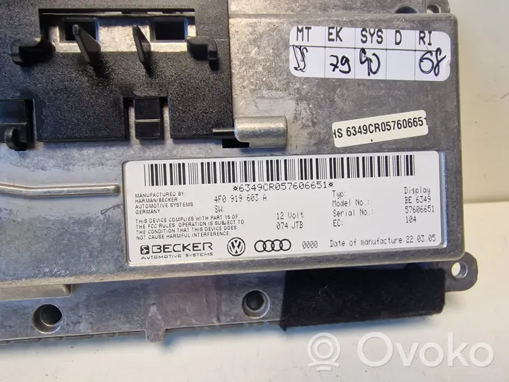 Audi A6 S6 C6 4F Monitor / wyświetlacz / ekran 4F0919603A