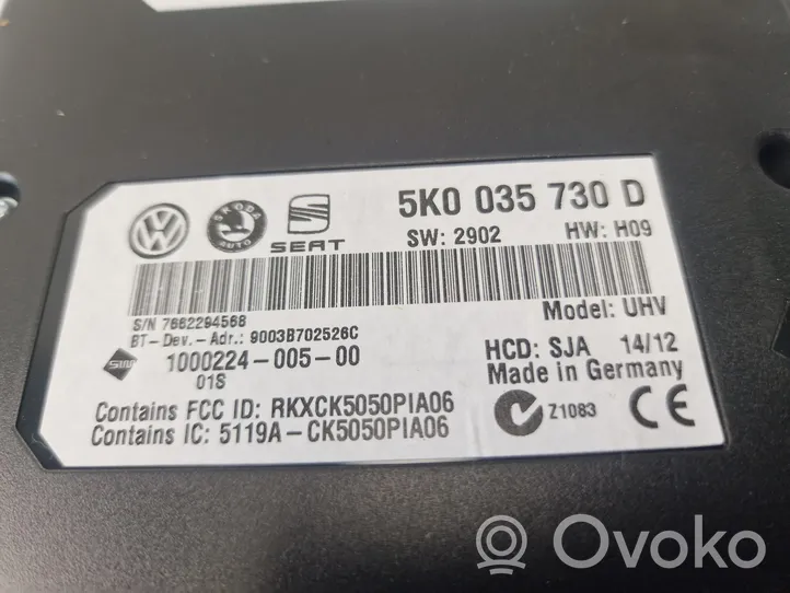 Volkswagen Touran II Moduł / Sterownik Bluetooth 5K0035730D