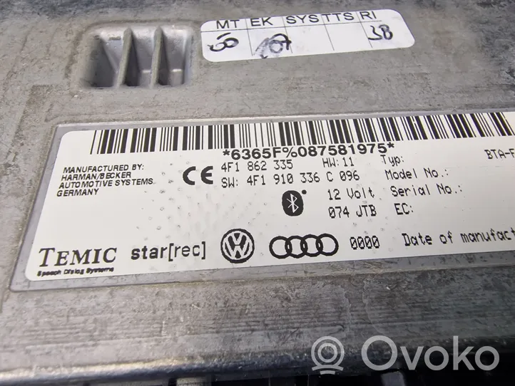 Audi Q7 4L Bluetoothin ohjainlaite/moduuli 4F1862335