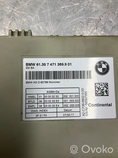 BMW 5 G30 G31 Modulo di controllo sedile 7471369