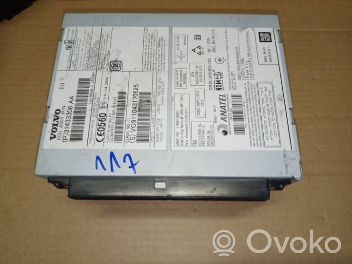 Volvo XC60 Unità di navigazione lettore CD/DVD 31433308