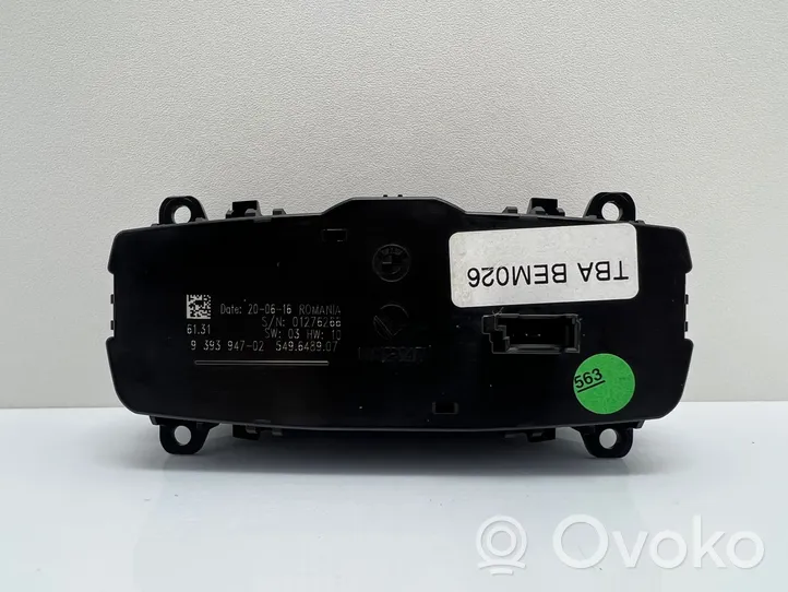 BMW 4 F36 Gran coupe Light switch 9393947