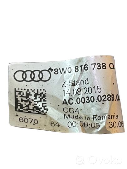 Audi A4 S4 B9 Ilmastointilaitteen putki (A/C) 8W0816738Q