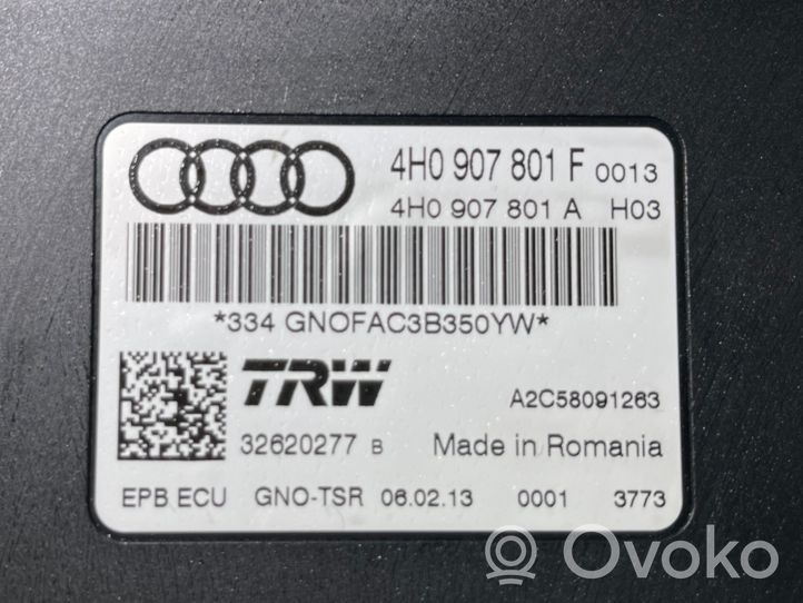 Audi A6 S6 C7 4G Jarrujärjestelmän ohjainlaite/moduuli 4H0907801F